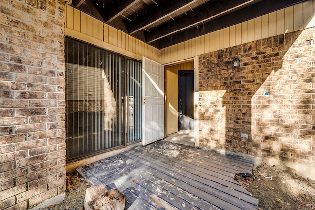 view of patio / terrace with a wooden deck