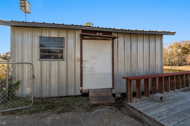 view of outbuilding