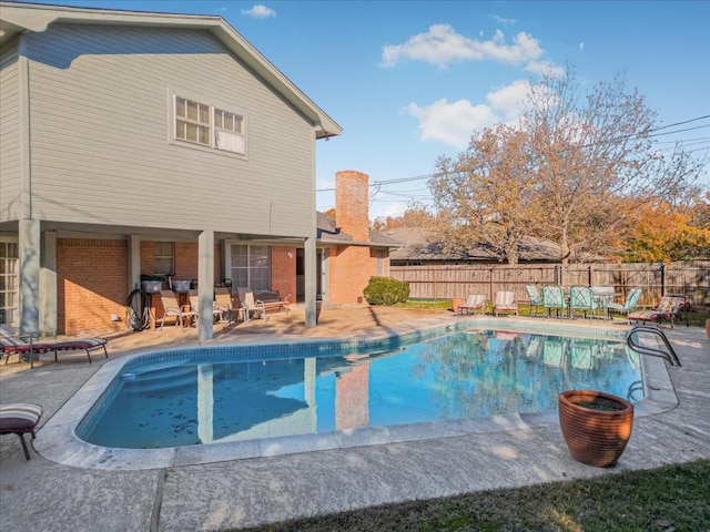 view of pool with a patio