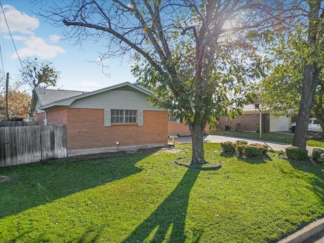 exterior space with a lawn