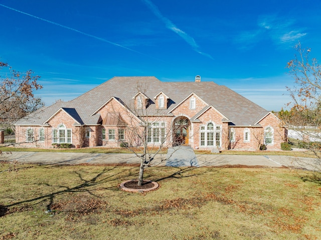 view of front of house featuring a front yard