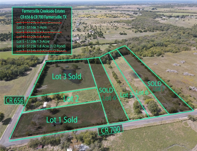 LOT5 County Rd 700, Farmersville TX, 75442 land for sale