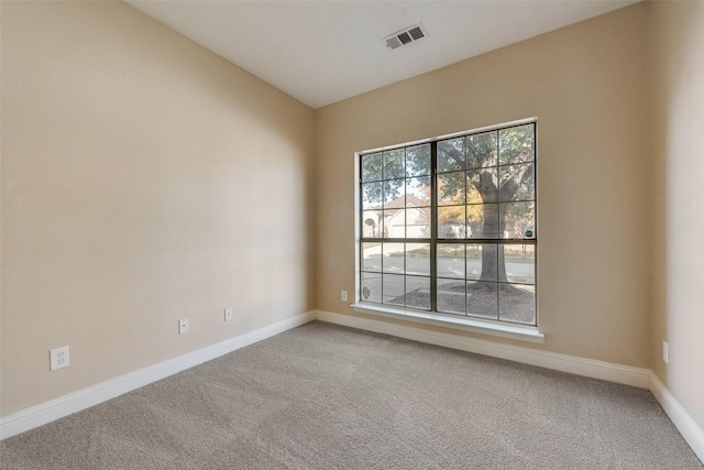 spare room with carpet floors