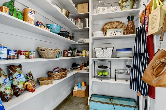 view of pantry