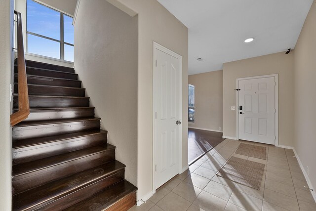 view of tiled entryway