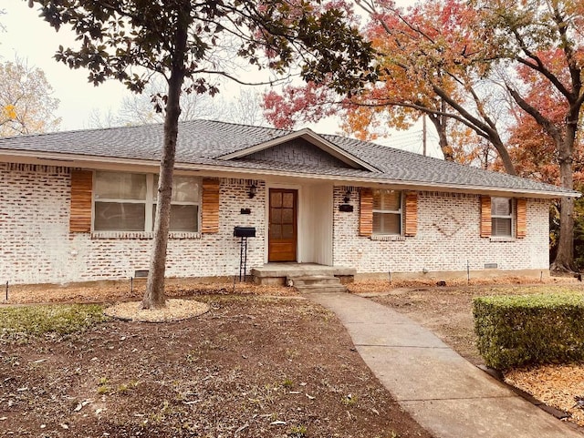 view of ranch-style house