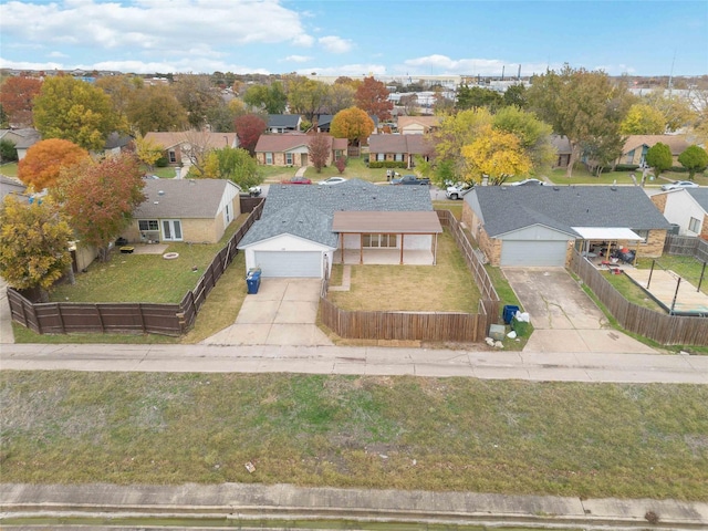 birds eye view of property