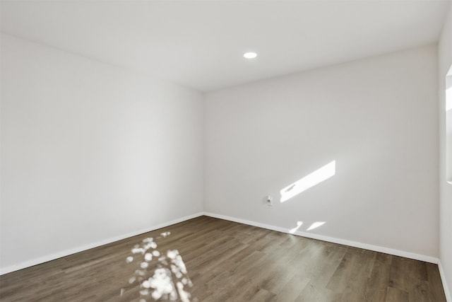 empty room featuring hardwood / wood-style floors