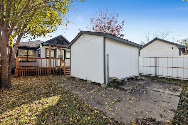 view of outbuilding