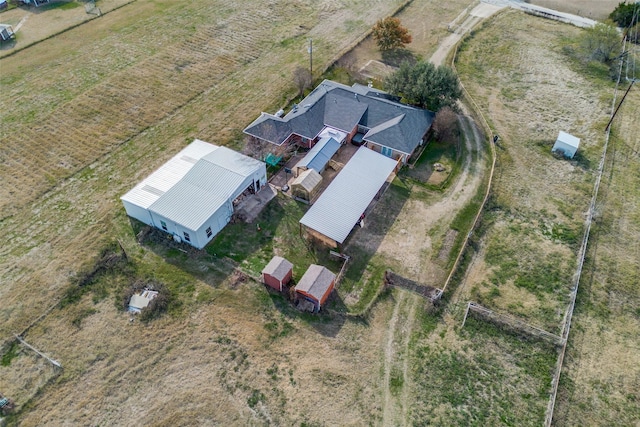 bird's eye view featuring a rural view