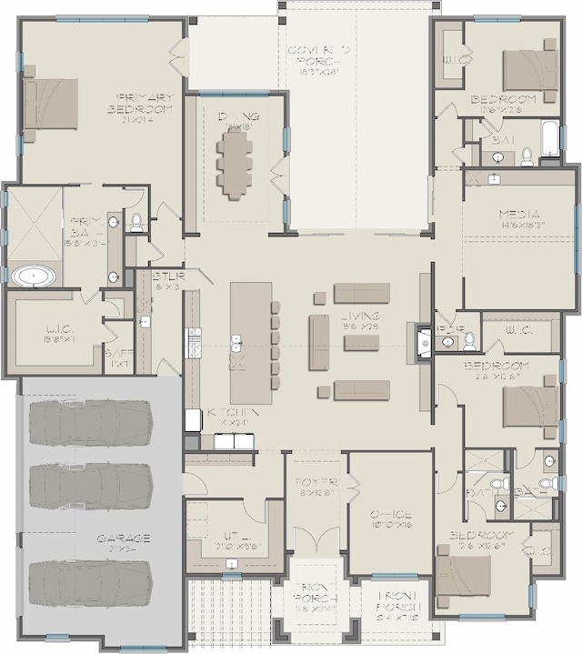 325 Ryker Ln, Gunter, TX 75058 - floor plan / room layout
