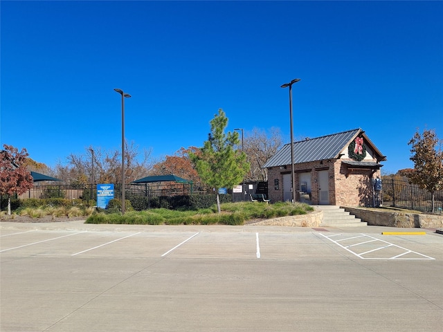 view of vehicle parking