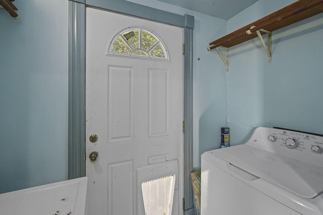 laundry area featuring washer / dryer