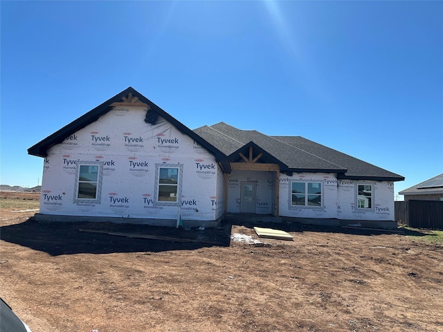 view of property under construction