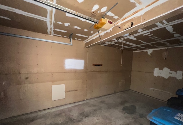 interior space featuring a garage door opener