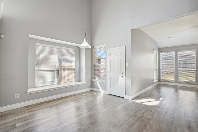 interior space featuring light hardwood / wood-style flooring