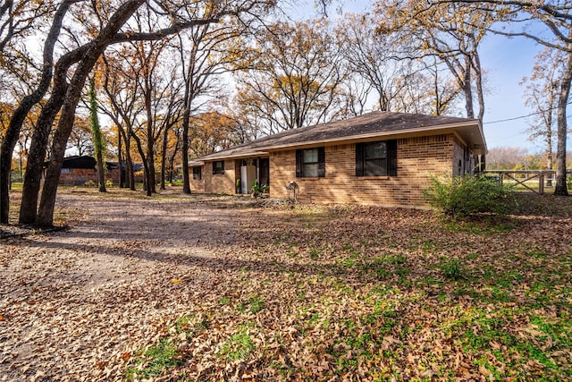 view of ranch-style house