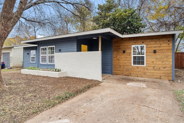 view of ranch-style home