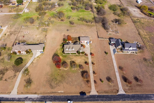 bird's eye view featuring a rural view