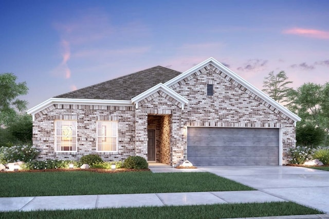 view of front of home featuring a garage