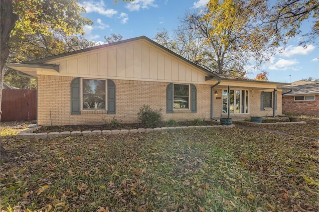 view of ranch-style home