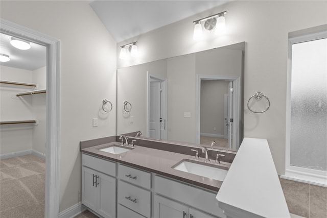 bathroom with vanity