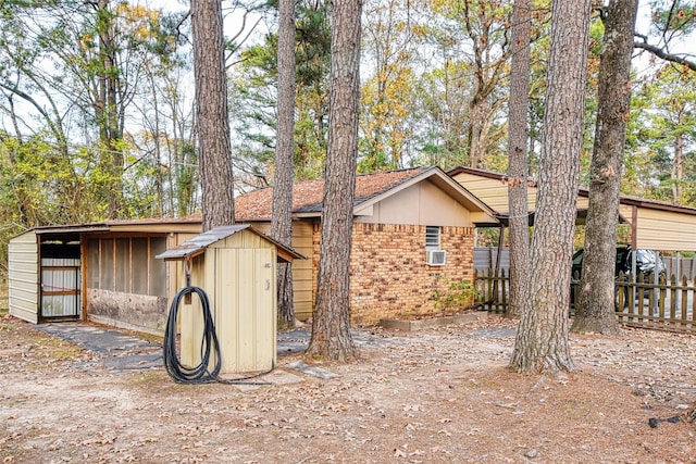 view of outbuilding