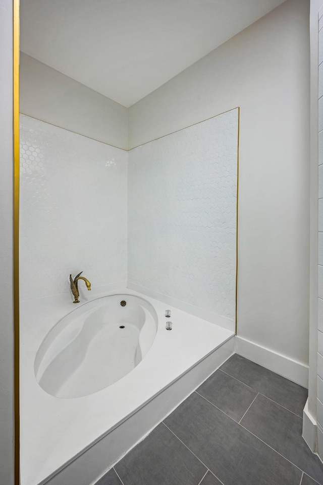 bathroom featuring tile patterned flooring