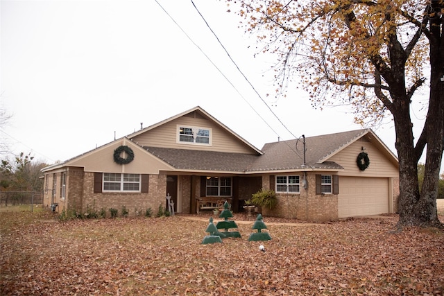 single story home featuring a garage