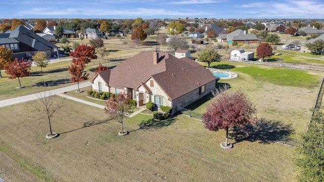 birds eye view of property featuring a residential view