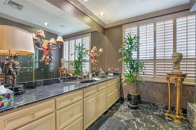 bathroom with vanity