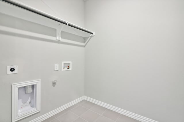 laundry area featuring hookup for a washing machine, hookup for a gas dryer, and electric dryer hookup