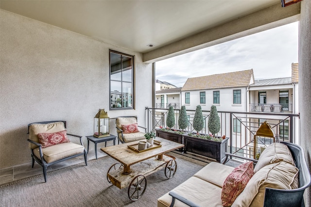 balcony featuring outdoor lounge area