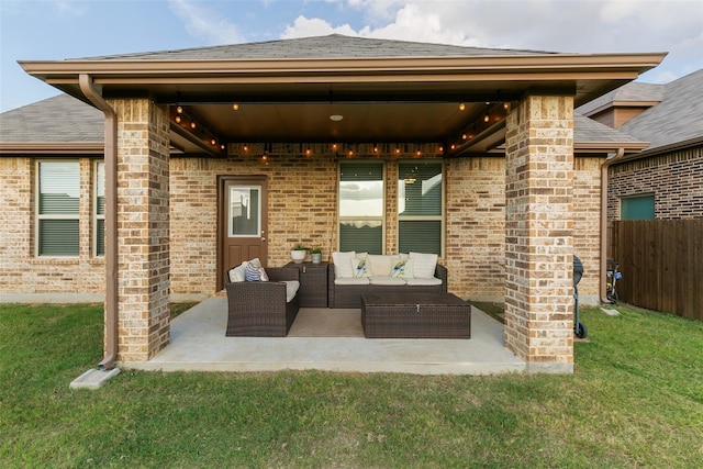 view of patio / terrace with outdoor lounge area