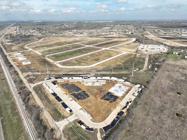 aerial view featuring a rural view