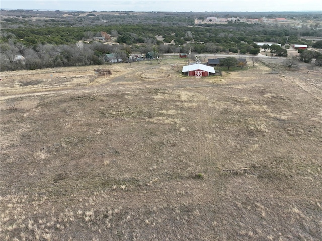 bird's eye view featuring a rural view