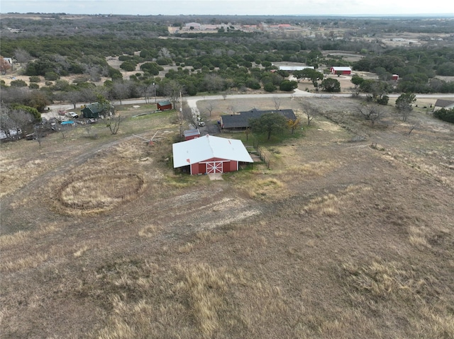 bird's eye view featuring a rural view