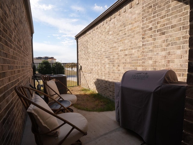 view of property exterior with cooling unit