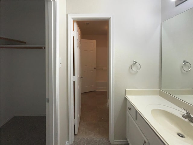 bathroom with vanity