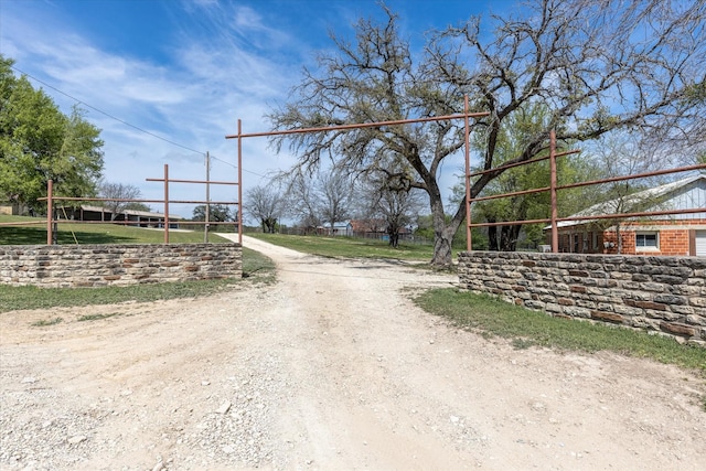 view of road