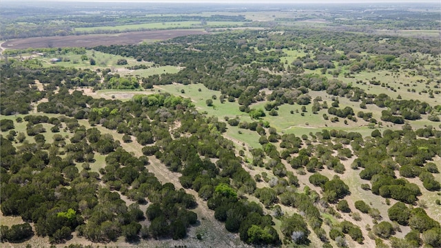 aerial view featuring a rural view