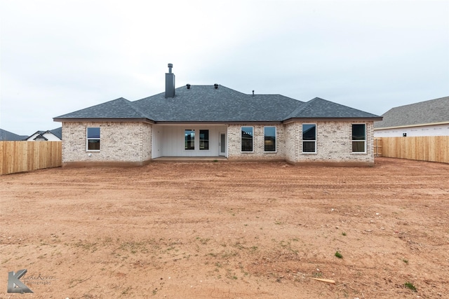 view of rear view of property