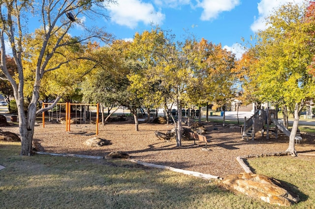 view of play area