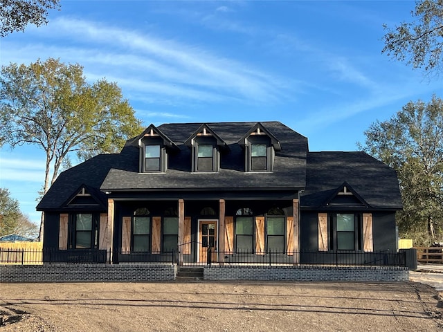 view of front of home featuring a porch