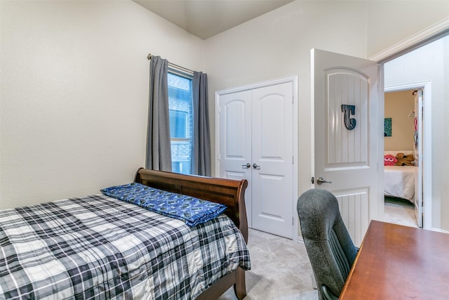 3308 Estacado Dr, Denton, TX 76210 - bedroom featuring a closet and light colored carpet