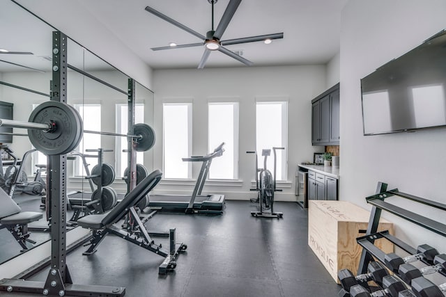 view of exercise room