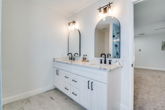 bathroom featuring vanity