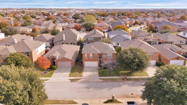 bird's eye view featuring a residential view