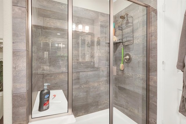 bathroom with an enclosed shower