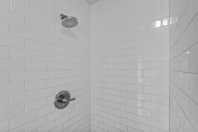 room details with a tile shower